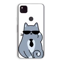 Cool cat: Google Pixel 4a 5G Transparant Hoesje
