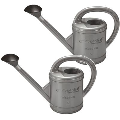 Prosperplast Gieter - 2x - grijs - kunststof - 5 liter