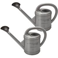 Prosperplast Gieter - 2x - grijs - kunststof - 5 liter