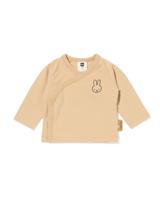 HEMA Nijntje newborn T-shirt met overslag zand (zand)