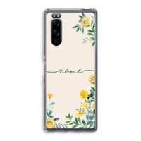 Gele bloemen: Sony Xperia 5 Transparant Hoesje