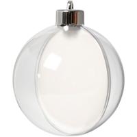 Creativ Company decoratie kerstballen tweedelig, 5st.