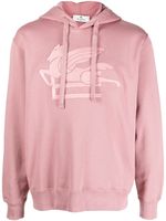 ETRO hoodie en coton à logo brodé - Rose