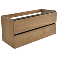 Wiesbaden OAK Onderkast Met 2 Laden 2 Uitsparingen - 120x46cm - Eik