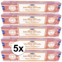 Satya Nag Champa wierook stokjes - Sacred Ritual - 5x - 15 gram