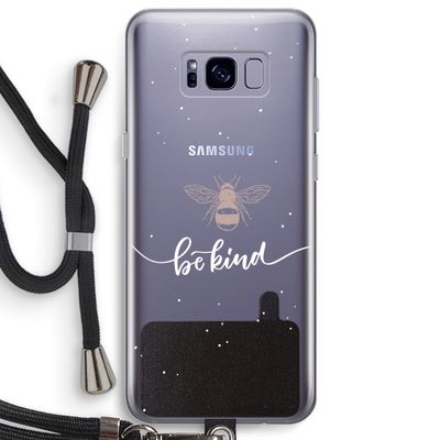 Be(e) kind: Samsung Galaxy S8 Plus Transparant Hoesje met koord
