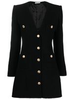 Alessandra Rich robe-blazer à col v - Noir