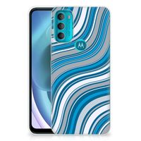 Motorola Moto G71 5G TPU bumper Waves Blue - thumbnail