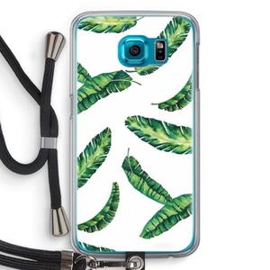 Lange bladeren: Samsung Galaxy S6 Transparant Hoesje met koord