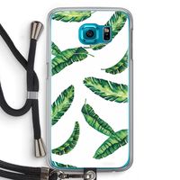 Lange bladeren: Samsung Galaxy S6 Transparant Hoesje met koord