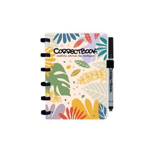 Correctbook Botanical Beauty Special Edition A6 Blanco - Uitwisbaar / Herschrijfbaar Notitieboek