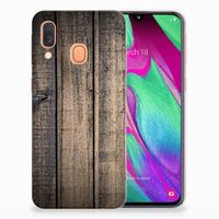 Samsung Galaxy A40 Bumper Hoesje Steigerhout