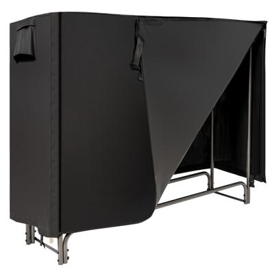 Brandhoutrek voor Buiten Metaal Brandhoutrek met Waterdichte Afdekking Haardhoutstandaard 153 x 35,5 x 122,5 cm