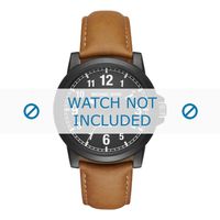 Michael Kors horlogeband MK8502 Leder Cognac 22mm + bruin stiksel
