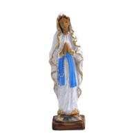 Kerstbeeldje - biddende Maria - 12 cm - polystone - kerstdecoratie - thumbnail