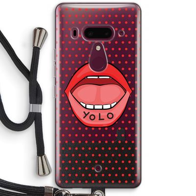 Yolo Denise: HTC U12+ Transparant Hoesje met koord