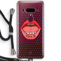 Yolo Denise: HTC U12+ Transparant Hoesje met koord