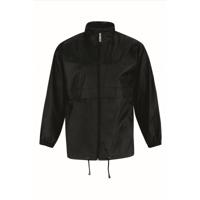 B&C Windbreaker - sirocco windjas - zwart - heren met capuchon B&C Windbreaker - sirocco windjas - zwart - heren met capuchon