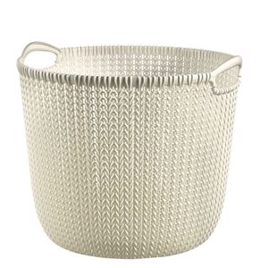 Curver knit mand rond L 30 liter oasis white
