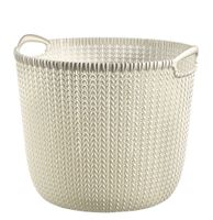 Curver knit mand rond L 30 liter oasis white
