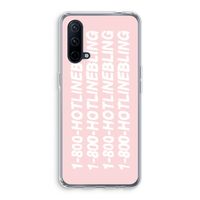 Hotline bling pink: OnePlus Nord CE 5G Transparant Hoesje