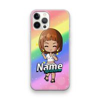 Chibi Maker vrouw: iPhone 12 Pro Transparant Hoesje