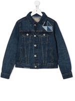 Ralph Lauren Kids veste en jean à détails de patchs - Bleu - thumbnail