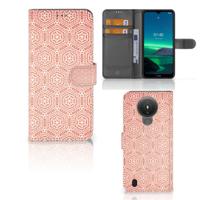 Nokia 1.4 | Telefoon Hoesje | Pattern Orange | Portemonnee hoesje