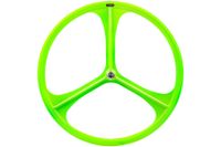 Teny Rim Tri Spoke Fixed Gear Voorwiel - Groen Teny Rim Tri Spoke Fixed Gear Voorwiel - Groen