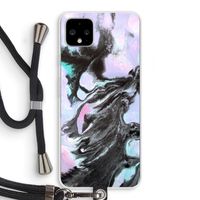 Pastel zwart: Pixel 4 XL Transparant Hoesje met koord Pastel zwart: Pixel 4 XL Transparant Hoesje met koord