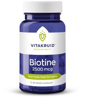 Biotine 2500 mcg voor Huid, Haar & Nagels
