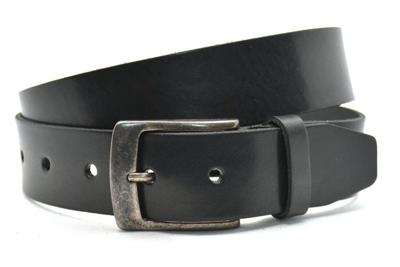 Timbelt Leren Riem 4 cm Zwart