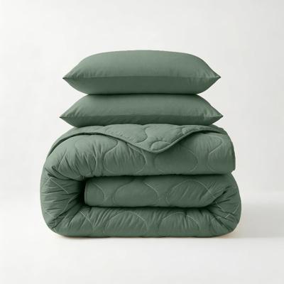 Wasbaar Lazy Dekbed Zonder Overtrek - Zonder Overtrek - Groen - Dekbed-Discounter.nl