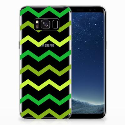 Samsung Galaxy S8 | TPU bumper | Zigzag Groen