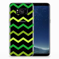 Samsung Galaxy S8 | TPU bumper | Zigzag Groen