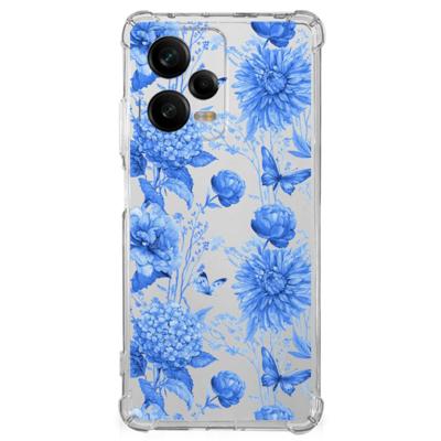 Case voor Xiaomi Redmi Note 12 Pro Flowers Blue Case voor Xiaomi Redmi Note 12 Pro Flowers Blue