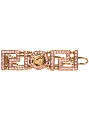 Versace barrette Greca Medusa à ornements strassés