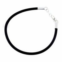 Cristian Lay 54778180 Zilverkleurig Zwart 18 cm Dames armband