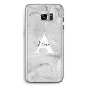 Ivory Marble: Samsung Galaxy S7 Edge Transparant Hoesje