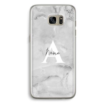 Ivory Marble: Samsung Galaxy S7 Edge Transparant Hoesje
