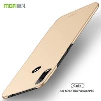 MOFI Frosted PC ultra-dunne harde koffer voor moto P40/One Vision (goud)