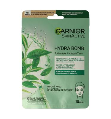 SkinActive tissuemasker hydra bomb groene thee
