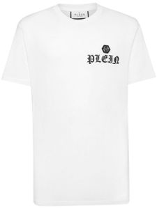 Philipp Plein t-shirt en coton à logo imprimé - Blanc