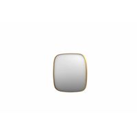 INK SP29 spiegel - 80x4x80cm contour in stalen kader - geborsteld mat goud 8409622