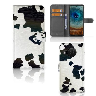 Nokia X10 | Nokia X20 | Telefoonhoesje | Met pasjeshouder | Koeienvlekken