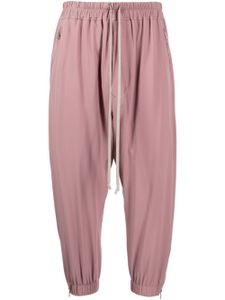 Rick Owens pantalon de jogging court à lien de resserrage - Rose