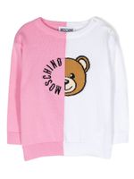 Moschino Kids pull Teddy Bear colour block - Rose - thumbnail