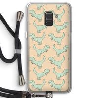 Dinos: Samsung Galaxy A8 (2018) Transparant Hoesje met koord Dinos: Samsung Galaxy A8 (2018) Transparant Hoesje met koord