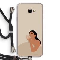 Fresh coffee: Samsung Galaxy J4 Plus Transparant Hoesje met koord