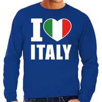 I love Italy sweater / trui blauw voor heren - thumbnail